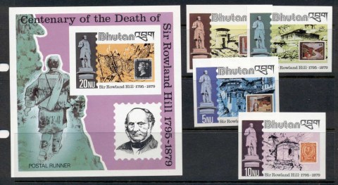 Bhutan-1979-Sir-Rowland-Hill-Death-Centenary-MS-IMPERF-MUH