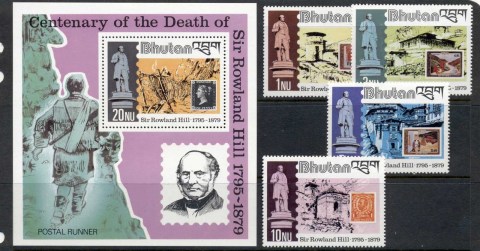 Bhutan-1979-Sir-Rowland-Hill-Death-Centenary-MS-MUH