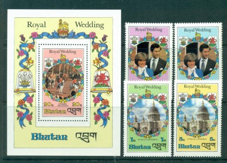 Bhutan-1981-Royal-Wedding-Charles-Diana-MS-MUH-Lot30304