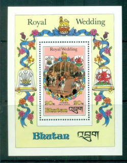 Bhutan-1981-Royal-Wedding-Charles-Diana-MS-MUH-lot81904