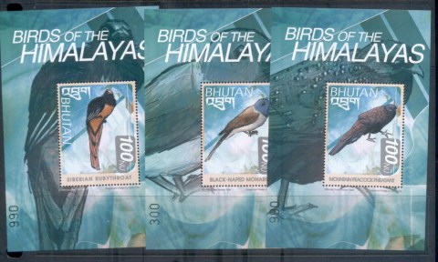 Bhutan-1999-Birds-of-the-Himalayas-3xMS-MUH