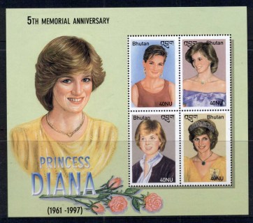 Bhutan-2002-Princess-Diana-in-Memoriam-5th-Anniv-MS-MUH