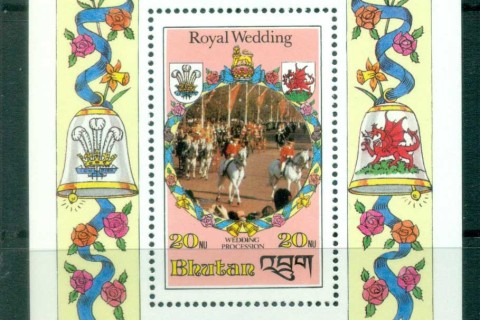 Bhutan-1981-Royal-Wedding-Charles-Diana-MS-MUH-lot81904