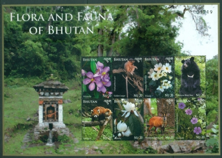 Bhutan-2014-Flora-and-Fauna-of-Bhutan-MS-MUH-XL-Shipping