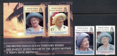 BIOT-2000 Queen Mother 100th Birthday + MS