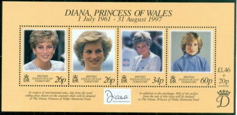 BIOT-1998 Princess Diana in Memoriam, Forever In our Hearts MS