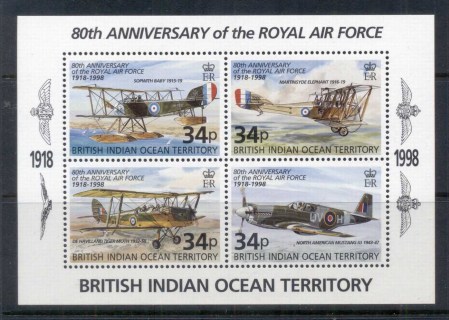 BIOT-1998-RAF-Royal-Air-Force-80th-Anniversary-MS-MUH