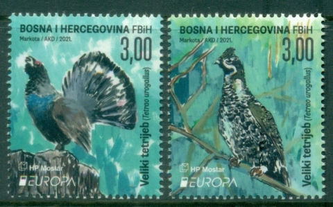 Bosnia-Herzegovina-Croatian-Post-Mostar-2021-Europa-Birds-Endangered-Species-MUH