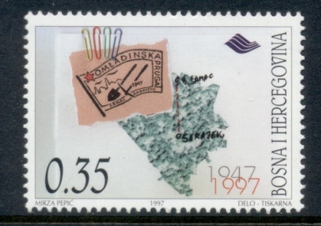 Bosnia-Herzegovina-Muslim-Govt-1997-Samac-Sarajevo-Railway-MUH