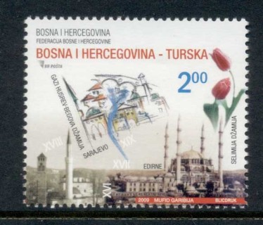 Bosnia-Herzegovina-Muslim-Govt-2009-Postal-Cooperation-with-Turkey-MUH