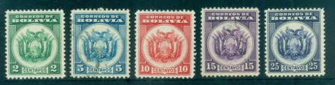 Bolivia-1933-Coat-of-Arms-MLH-FU