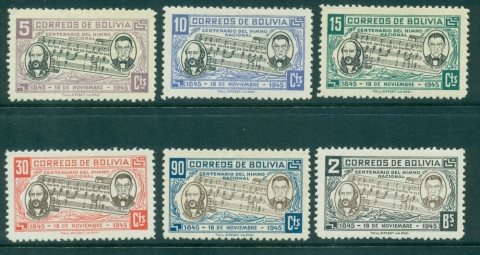 Bolivia-1946-National-Anthem-MLH-lot35412