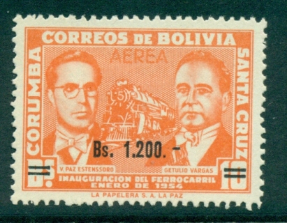 Bolivia-1960-Presidents-Vargas-Estenssoro-MUH-lot35769