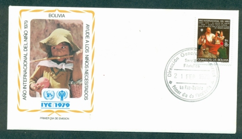 Bolivia-1979-IYC-International-Year-of-the-Child-FDC-lot31966