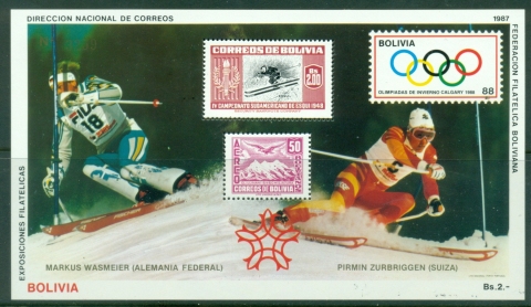 Bolivia-1988-Winter-Olympics-Calgary-MS-MUH