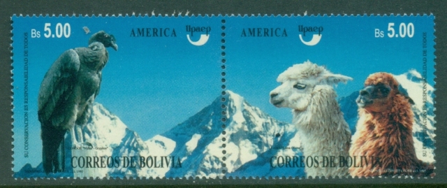 Bolivia-1995-America-UPAEP-Endangered-Species-Birds-MUH