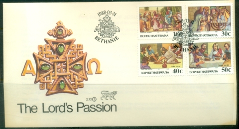 Bophuthatswana-1988-The-Lords-Passion-FDC