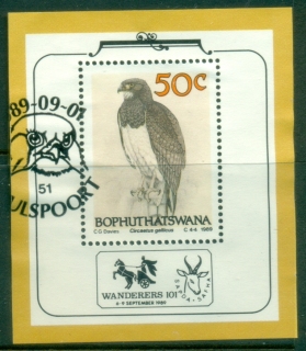 Bophuthatswana-1989-Birds-of-Prey-MS-FU