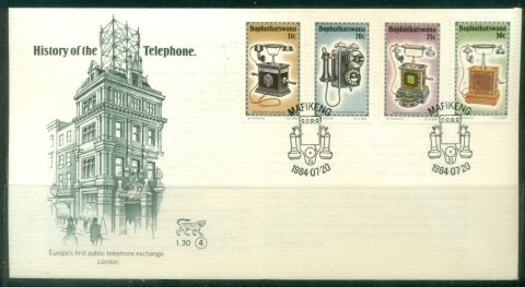 Bophuthatswana-1984-History-of-the-Telephone-FDC