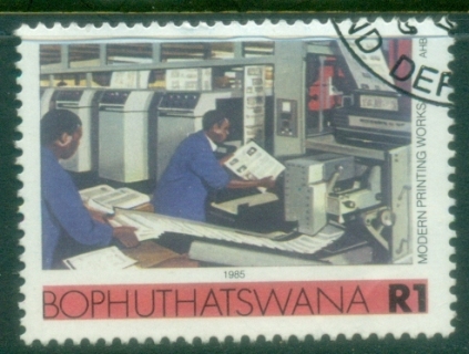 Bophuthatswana-1985-89-Pictorial-1R-Printing-Works-FU