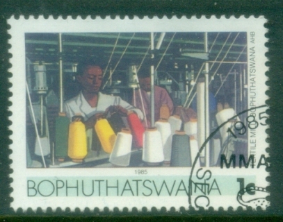 Bophuthatswana-1985-89-Pictorial-1c-Textile-Mill-FU