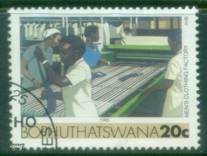 Bophuthatswana-1985-89-Pictorial-20c-Mens-Clothing-Factory-FU