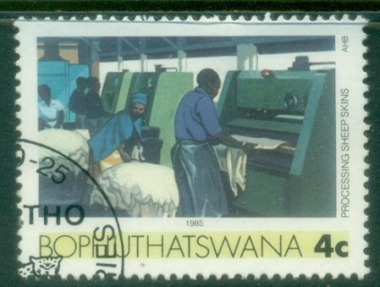Bophuthatswana-1985-89-Pictorial-4c-Processing-Sheepskin-FU