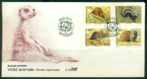 Bophuthatswana-1990-Small-Mammals-FDC