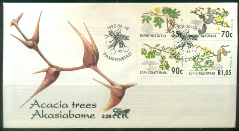 Bophuthatswana-1992-Acacia-Trees-FDC