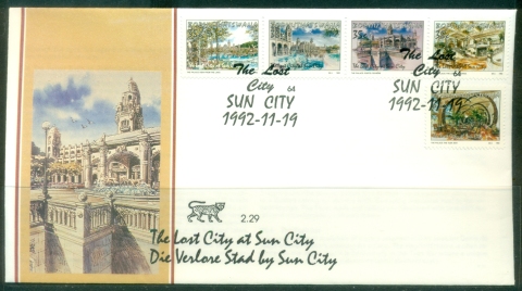 Bophuthatswana-1992-The-Lost-City-at-Sun-City-FDC