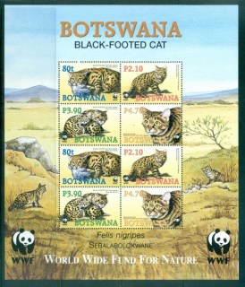 Botswana 2005 WWF Black Footed Cat MS