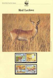 Botswana 1988 WWF Red Lechwe