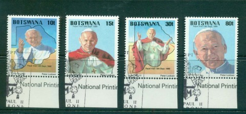 Botswana-1988-Visit-of-Pope-John-Paul-II-MLH-Lot55336