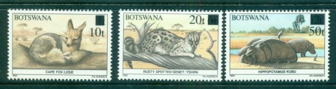 Botswana-1990-Surcharge-Opt-on-Wildlife-MLH-Lot55344