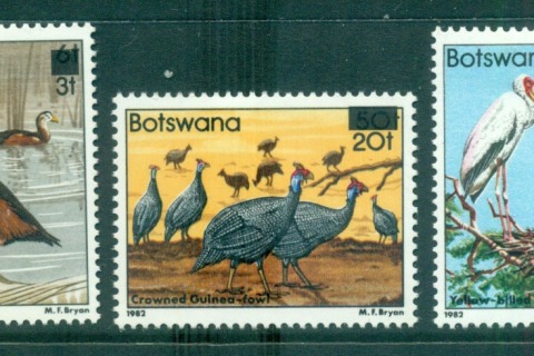 Botswana-1987-Surcharge-Opt-on-Birds-MLH-Lot55332
