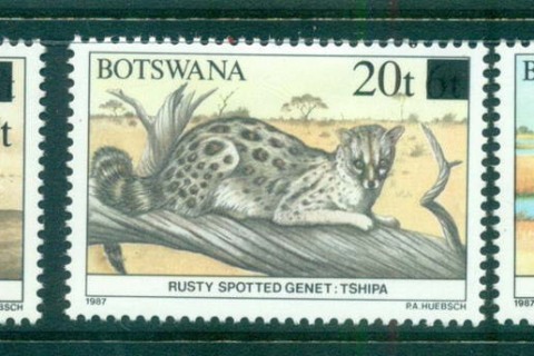 Botswana-1990-Surcharge-Opt-on-Wildlife-MLH-Lot55344