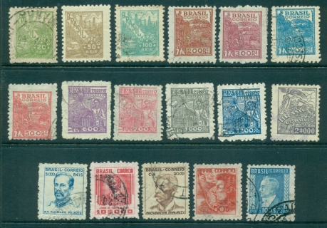 Brazil-1941-47-Industry-Portrait-Defins-Wmk-CasadaMoedadoBrasil-17FU-lot36230