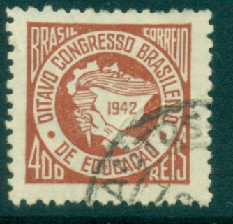 Brazil-1942-Education-Congress-FU-lot36228