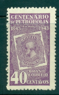 Brazil-1943-Centenary-of-Petroplois-MLH-lot35394