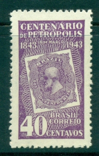 Brazil-1943-Centenary-of-Petroplois-MUH-lot35394