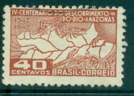 Brazil-1943-Discovery-of-the-Amazon-River-FU-lot36234