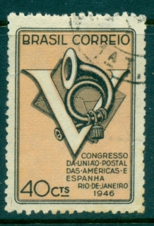 Brazil-1946-Post-Horn-FU-lot36257