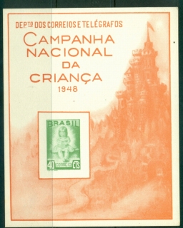 Brazil-1948-National-Education-Souvenir-Card-lot36507