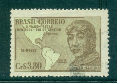 Brazil-1951-First-Flight-NYC-to-Rio-FU-lot36302