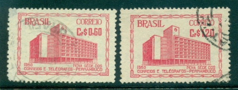 Brazil-1951-Post-office-at-Recife-FU-lot36294