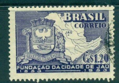 Brazil-1953-City-of-Jau-FU-lot36330