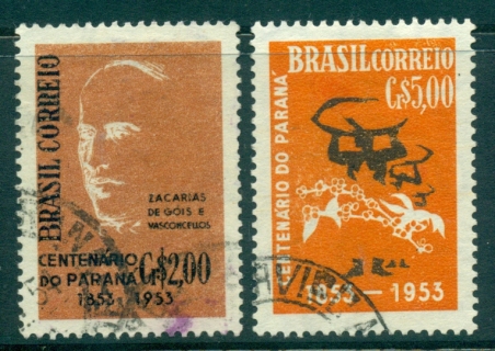 Brazil-1953-State-of-Parana-FU-lot36345