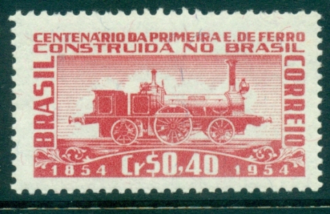 Brazil-1954-First-train-built-in-Brazil-MUH-lot36350