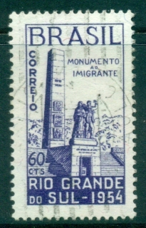 Brazil-1954-Monument-to-the-Immigrants-FU-lot36349