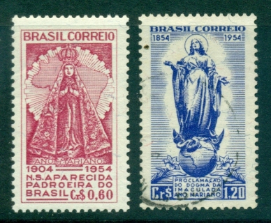 Brazil-1954-Our-Lady-of-Aparecida-MLH-FU-lot36360